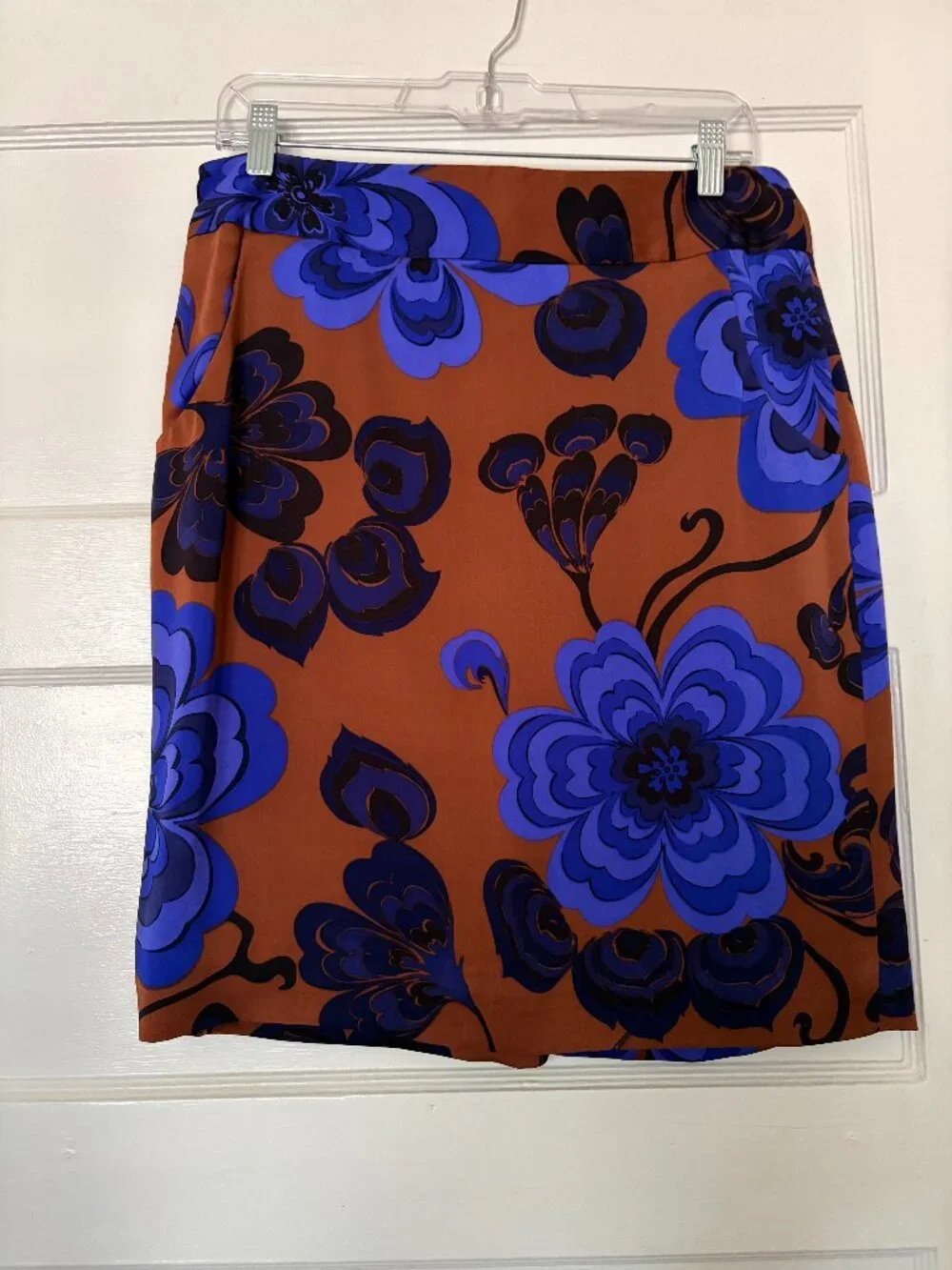 Vintage J CREW Floral Silk Mini Skirt